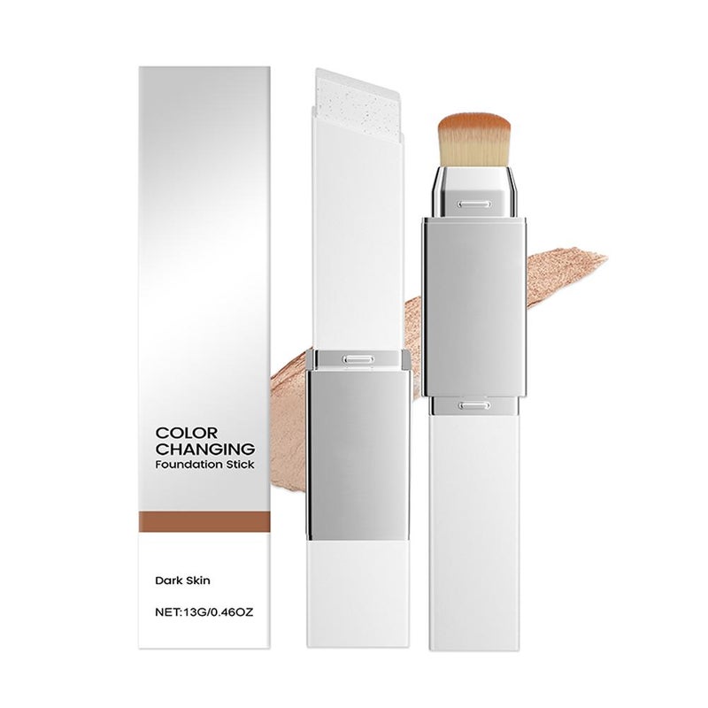 2-in-1 Color-Changing Foundation Stick. Lightweight, moisturizing, matte, sheer, and natural finish. AMZ-A01-0020-01 SMT Whitelist.
